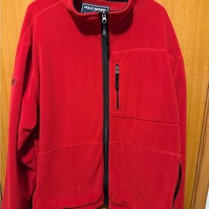 Ralph Lauren Polo Sport Red Fleece Jacket